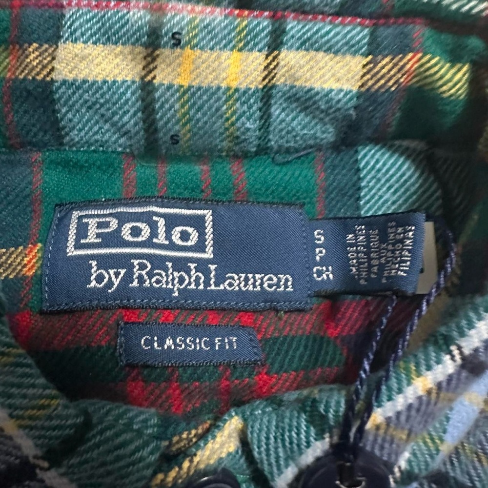 Polo Ralph Lauren NWT Men’s Classic Fit Plaid Flannel Long Sleeve Shirt Small - Picture 3 of 5